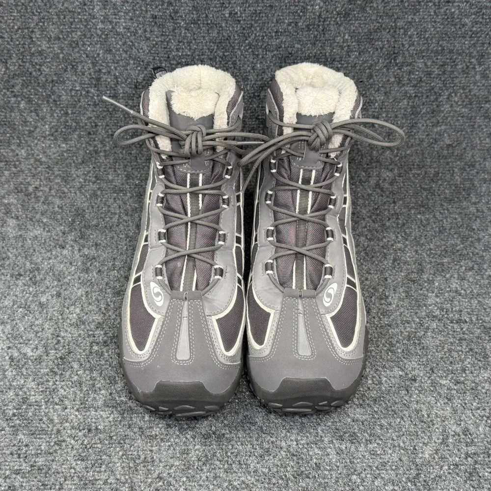Salomon Winter Hiking Boots Men's 8.5‎ Grey Waterproof Thinsulate Insulated Snow